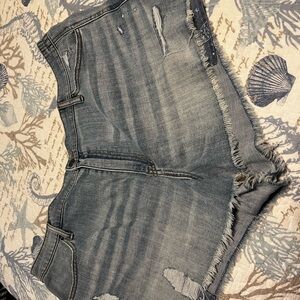 Aerie Daydream Distressed Denim Shorts XXL
